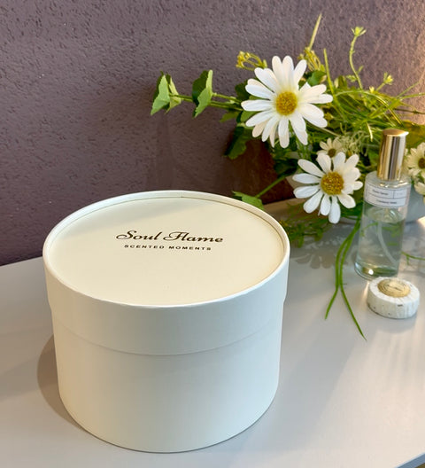 Memoria Duftlampe Set Verpackung von Soul Flame – elegantes Geschenk Box Design